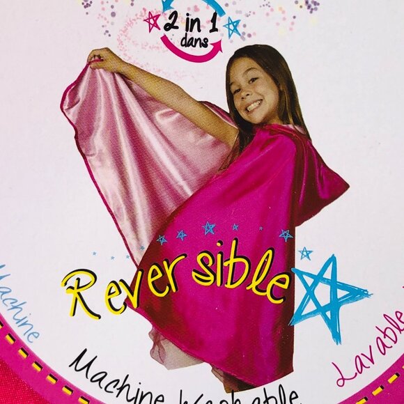 New w/Tag-Great Pretenders Reversible Hooded Princess Cape Size 5-6(Cape Only) - Picture 11 of 15
